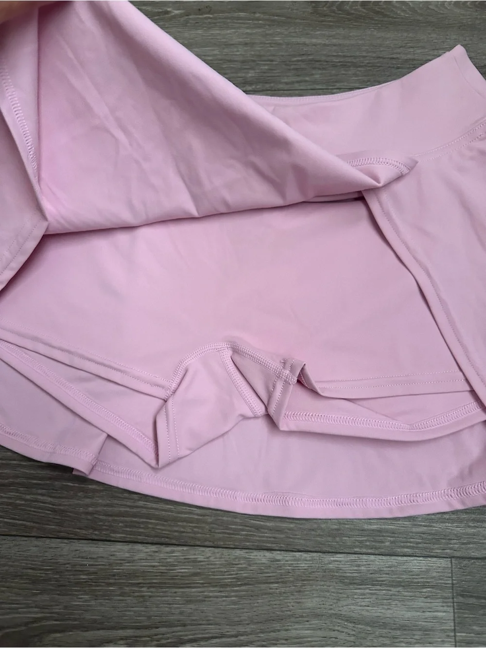 ALO Yoga Light Pink Athletic Skort with Built-In Shorts